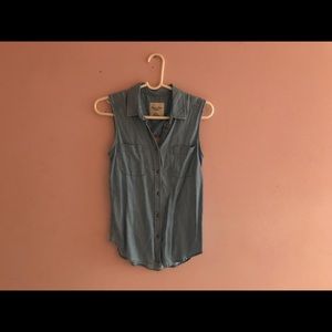 American Eagle Chambray Soft Denim Like Tank
